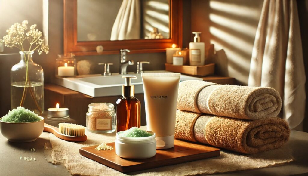 ボディスクラブを使う前の準備と使用後の保湿ケアの重要性