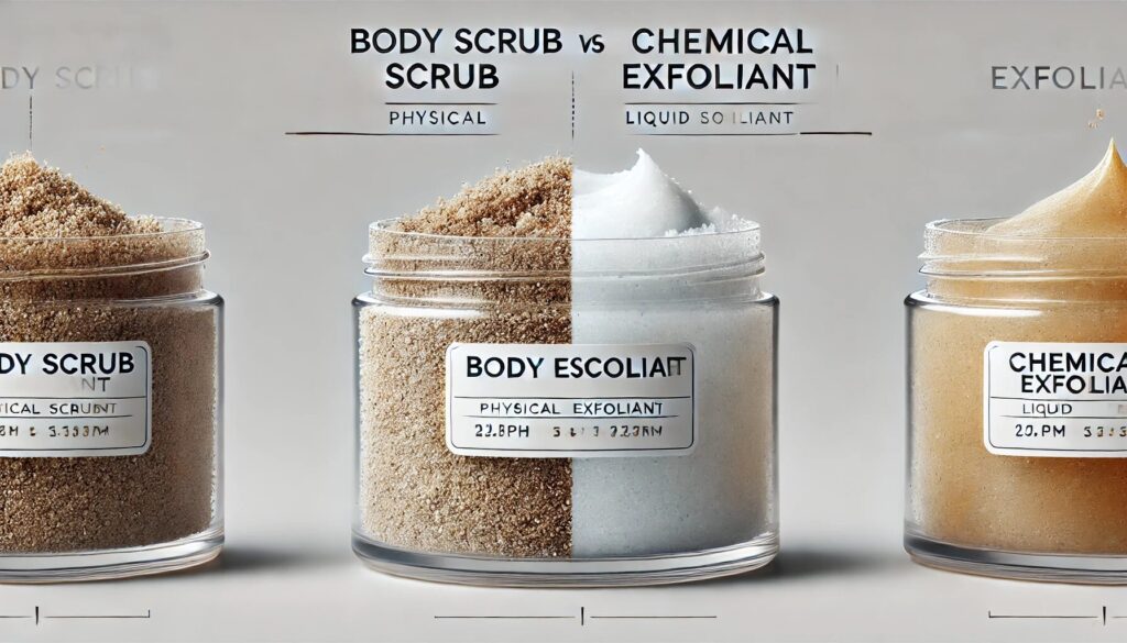ボディスクラブとピーリングの違い