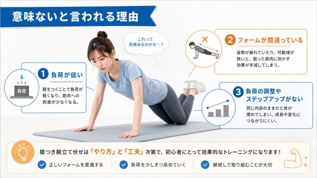 意味ないと言われる理由
