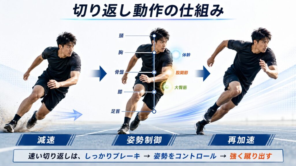 切り返し動作の仕組み