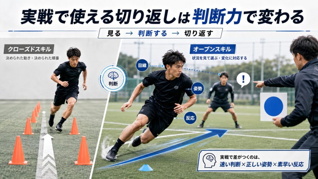 実戦で使える切り返しは判断力で変わる
