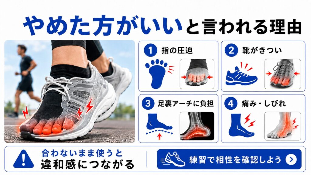 五本指ソックスをやめた方がいいと言われる理由
