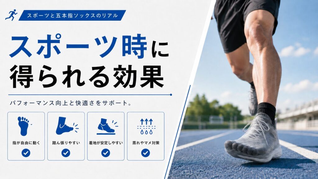 スポーツ時の五本指ソックスのメリット