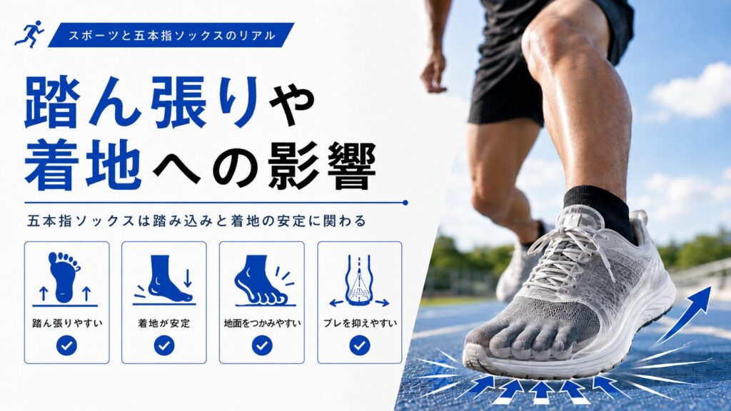 五本指ソックスで踏ん張りやすくなる仕組み