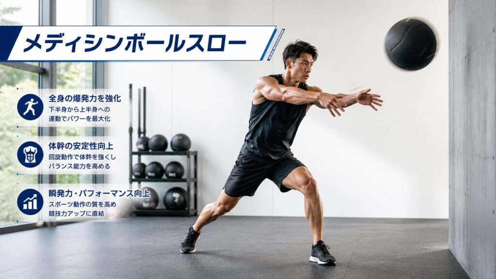 メディシンボールスロー
